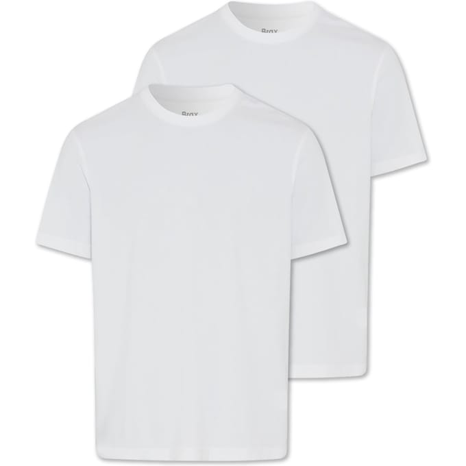 BRAX Heren T-Shirt regular fit Wit S Ronde Hals Volwassenen
