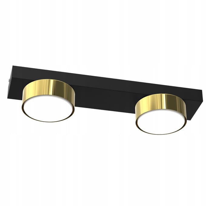 Moderne Zwarte/Gouden Plafondlamp LED GX53 - Stijlvol Nederlands Design