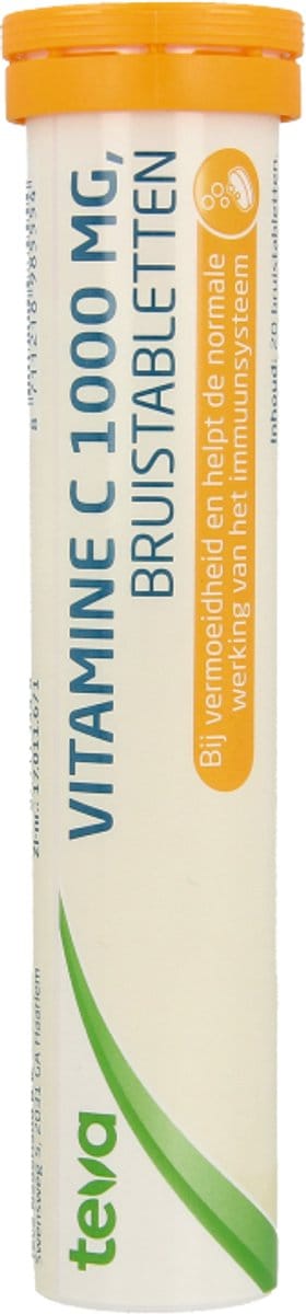 Teva Vitamine C 1000mg bruistabletten 20 Tabletten