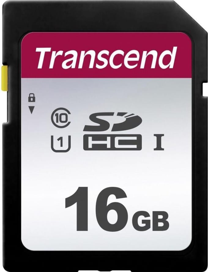 Transcend Premium 300S SDHC-kaart 16 GB Class 10, UHS-I, UHS-Class 1