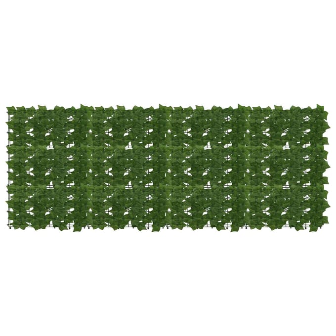 vidaXL - Balkonscherm - met - bladeren - Groen - 200 - x - 75 - cm