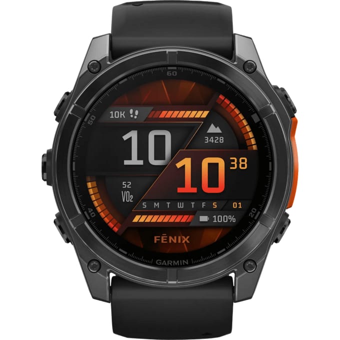 Garmin fenix 8 - 51mm - Multisport Smartwatch - AMOLED-Scherm - Donkergrijs/zwart