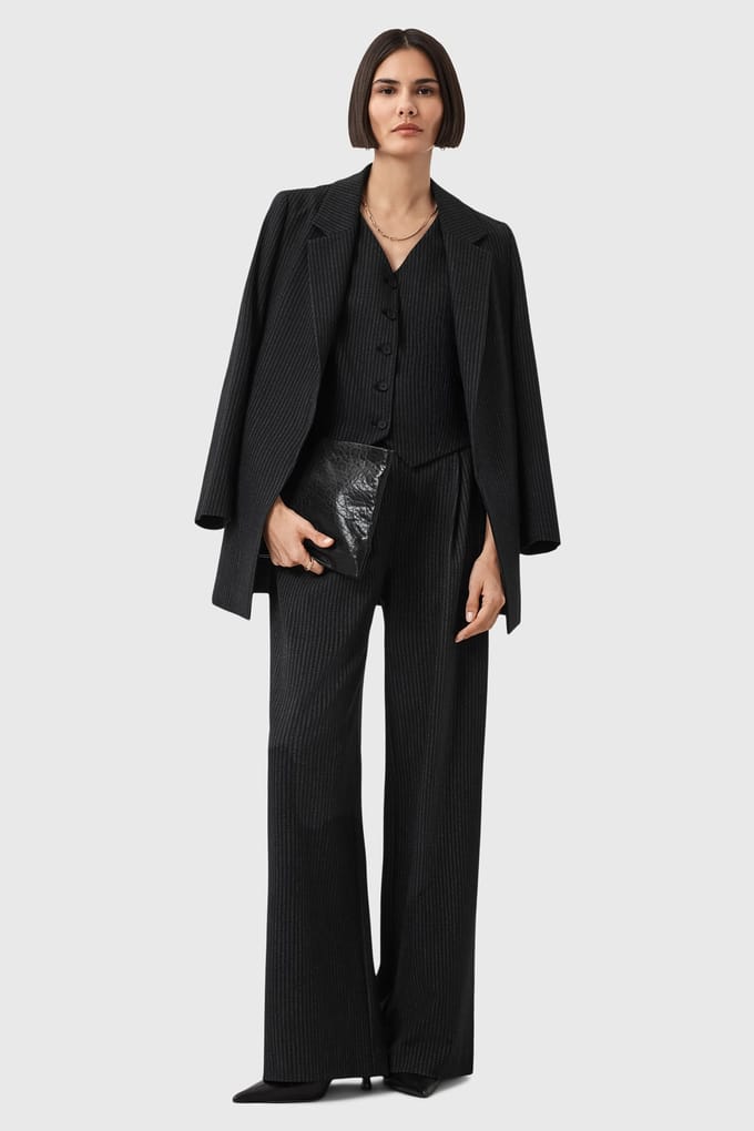 AllSaints Aleida Pin Blazer Black Taglia: 4 | Blazers Outlet | Donna | Nero