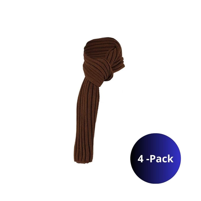 Grofgebreide sjaal heren - Fashion - 4-Pack - Bruin / One Size