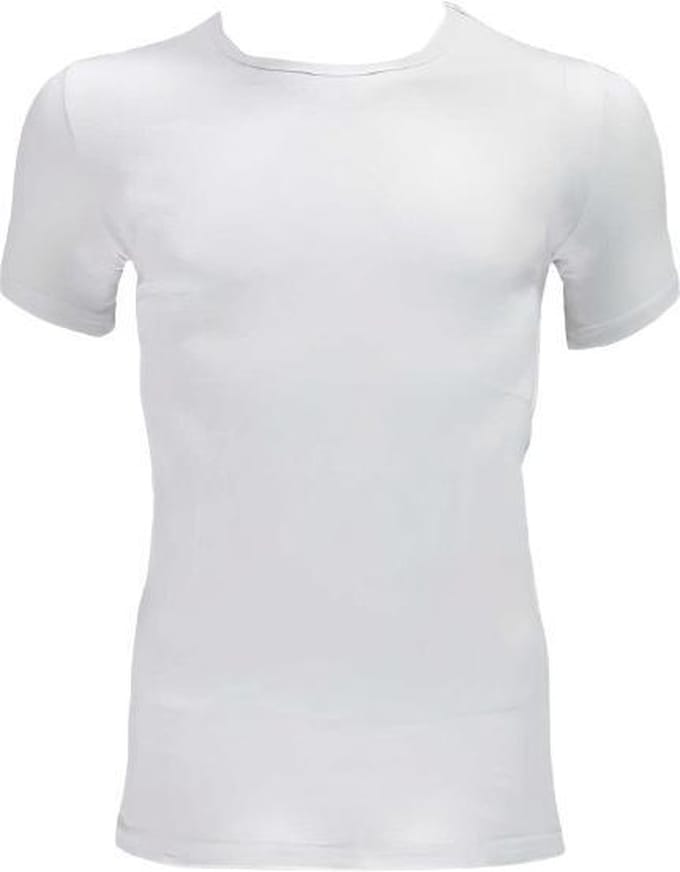 Apollo T-shirts Round Neck Heren Biokatoen Wit 2 Stuks Maat S