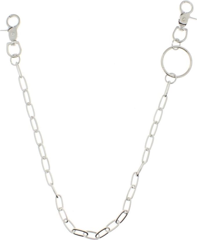 Zac's Alter Ego - Large Oval Links Sleutelhanger - Zilverkleurig