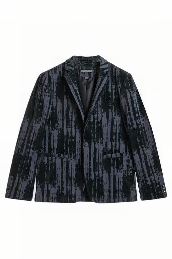 John Varvatos One Button Skinny Notch Thistle Maat: 44 | Blazers Outlet | Heren | Zwart