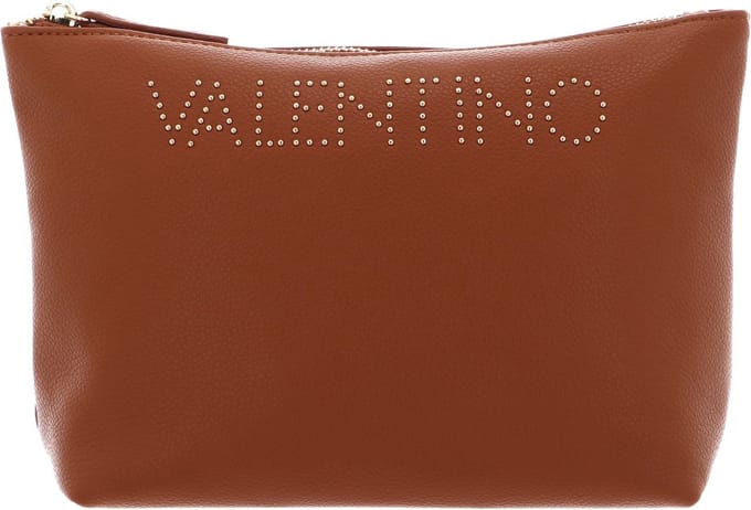VALENTINO Toilettas Pie Re Soft Cosmetic Case Cuoio Lichtbruin