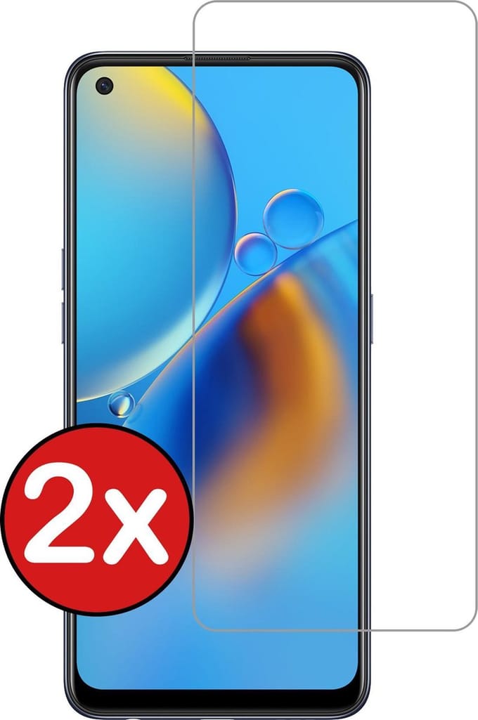 Screenprotector - 2 Stuks - Geschikt voor OPPO A74 5G - Extra Sterk - Beschermglas - Gehard Glas - Tempered Glass - Screen Protector