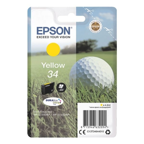 Epson Inktcartridge 34 Origineel Geel C 13 T 34644010