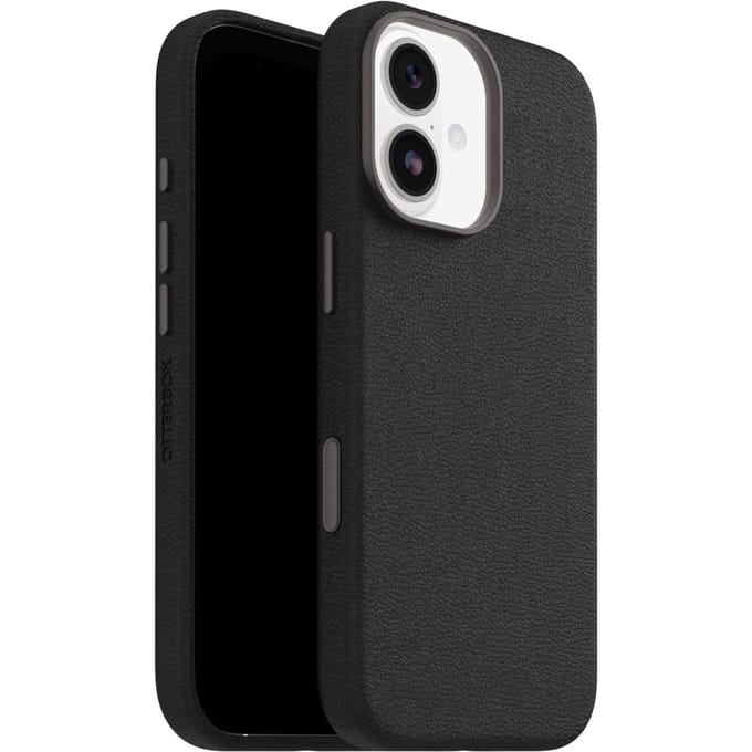 Otterbox Symmetry Cactus - Geschikt voor iPhone 17 - Leren Magsafe Backcover - Zwart
