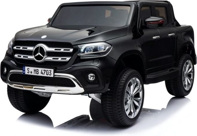 Mercedes X-KLASSE 12V 2 Persoons Kinderauto Metallic Zwart