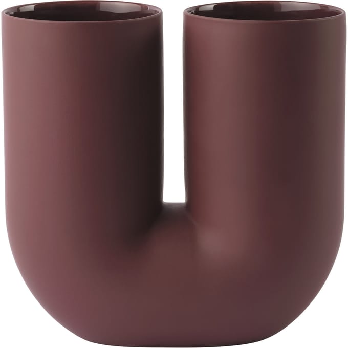 Muuto Kink Vaas - Höhe 26 cm - deep red