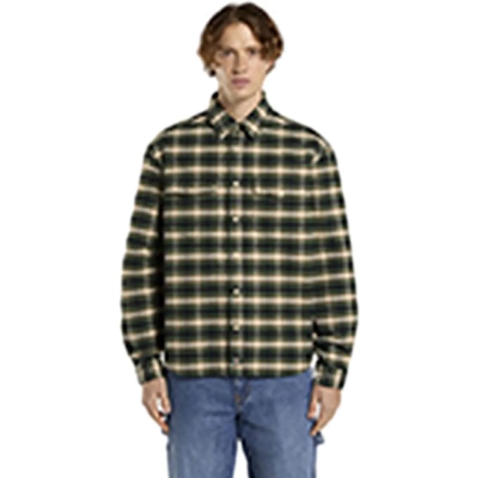 Overhemd Lange Mouw Dickies JOHNSONVILLE DK0A87PWPIN1-PINE NEEDLE