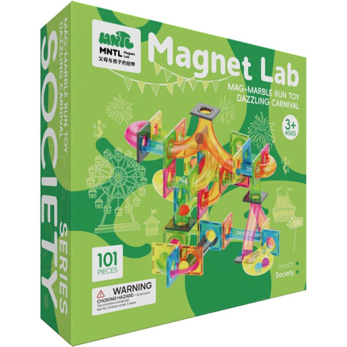MNTL Magnetische Knikkerbaan Set Kleurrijk 101-delig - A kwaliteit