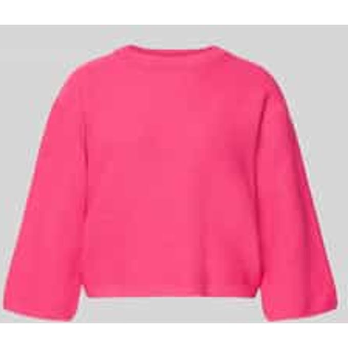 Oversized gebreide pullover van viscosemix met opstaande kraag