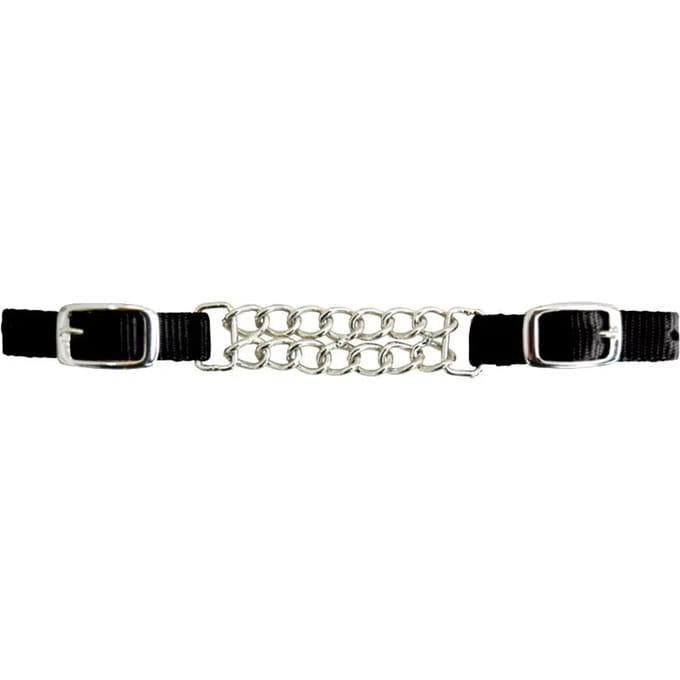 Dubbele ketting nylon gourmette voor paard Lakota