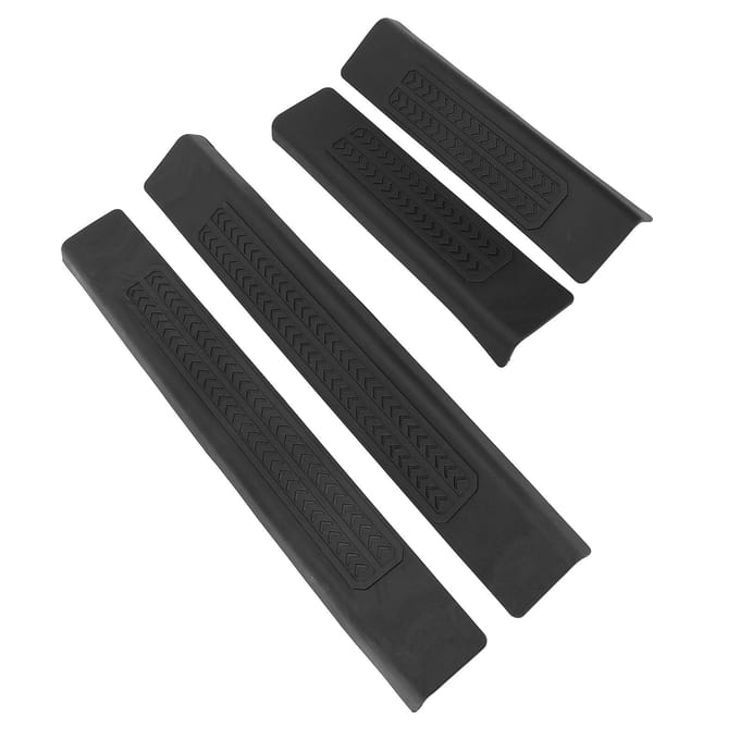 4 stuks Deurdorpelbeschermstrips Krasbescherming TPE Deurdorpel Slijtplaat Siersticker black