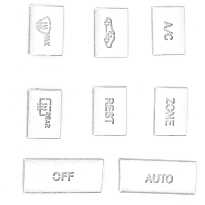 8 stuks Airconditioner Knop Knop Cover Trim Vervanging voor Mercedes-Benz E-Klasse W212 2010-15 white