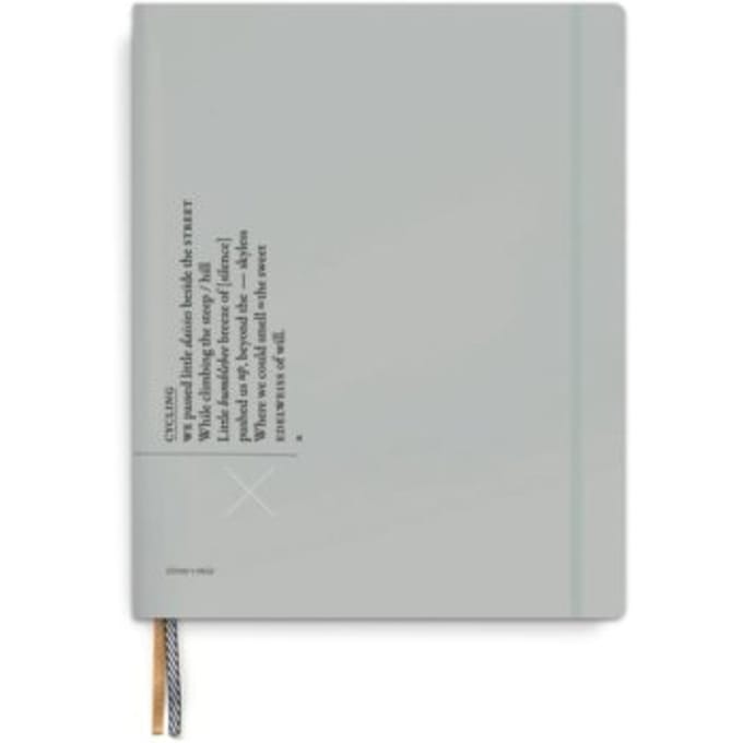 Tinne + mia agenda zonder datum, formaat 22,5 x 18 cm, sky grey