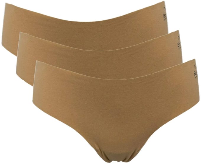 My Basic by After Eden - Free-cut boxer van biologisch katoen – Poeder - 3-pack - Maat S