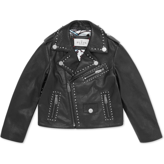 Leather Biker Jacket Smile