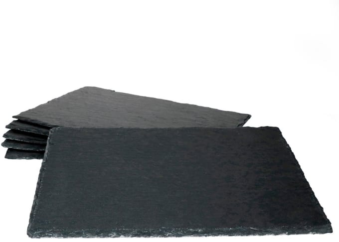 Set van 6 leisteenplaten 20x30 cm - 23464665