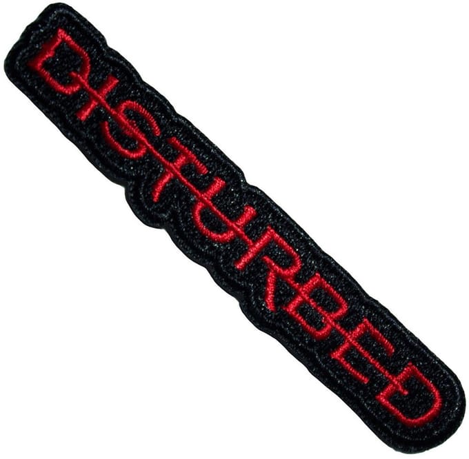 Disturbed - Strike Through Patch - Zwart