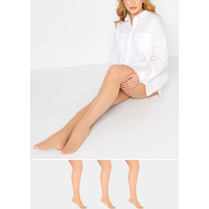 Yours 3 Paar 20 Denier Panty's In Nude (Ladder Resist)Size 62-64