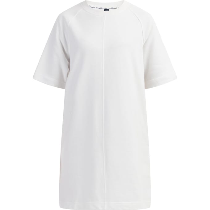 Dreimaster sweatshirt jurk Dames wit