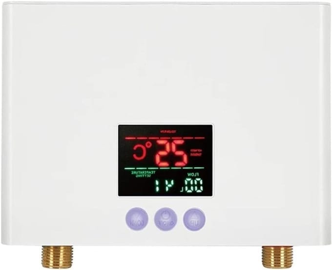 Elektrische Boiler - Directe Verwarming - Direct Warm Water - LCD Afstandsbediening - 3000W - Wit