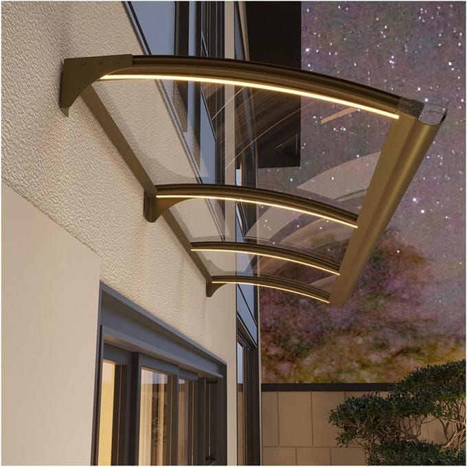 Deurluifel Buiten - Regenbescherming Deur - Bescherming tegen Weer - UV Bestendig - 80x250cm - Transparant