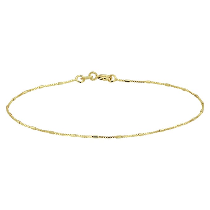 Marie Celeste armband venetiaans en staafjes 0,9 mm 18 cm - Goud