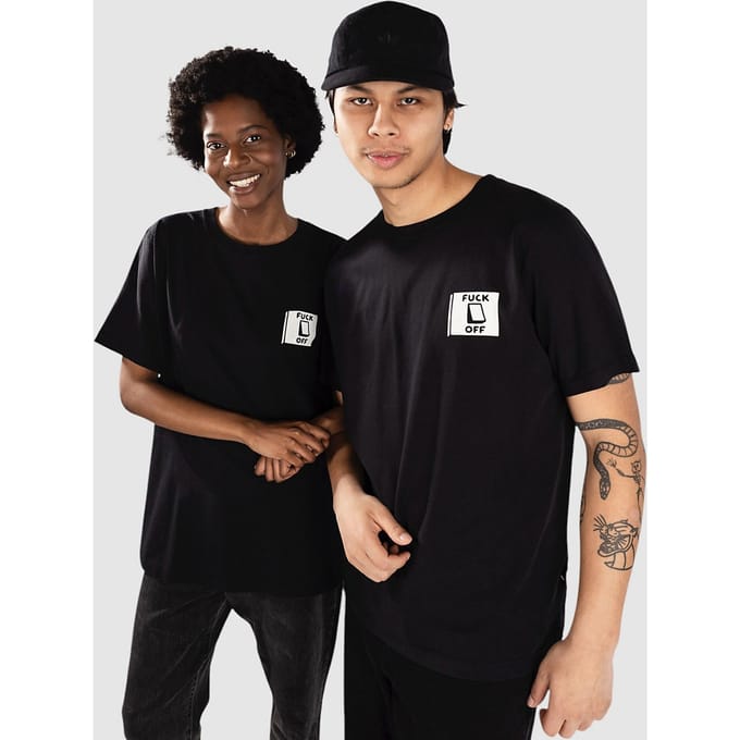The Dudes Switch Classic T-Shirt zwart