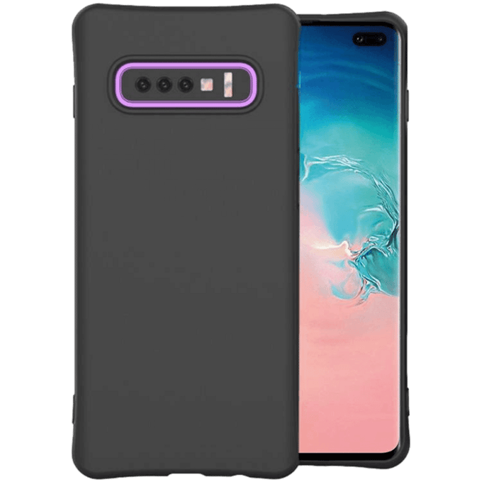 Comfycase Samsung Galaxy S10 Plus Anti-Shock Mat Hoesje Zwart