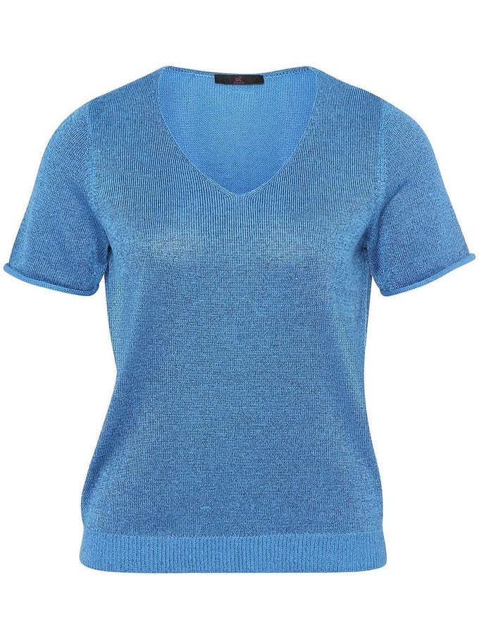 Trui V-hals Van Emilia Lay blauw