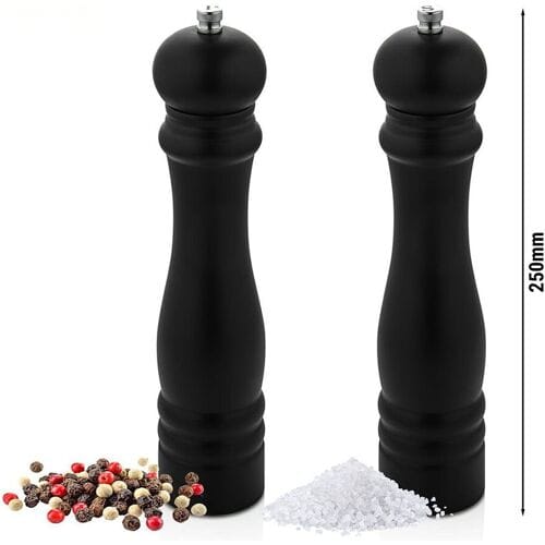 GGM Gastro (6 Stück) Salz- & Pfeffermühlen - Höhe: 250mm Zwart
