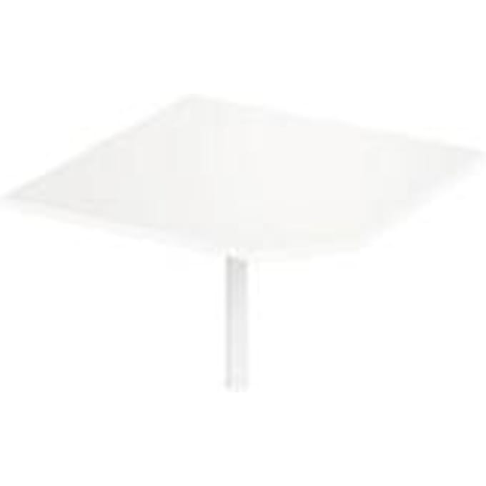 Schäfer Shop Select PLANOVA BASIC hoekplaat, B 1000 x D 1000 mm, wit/wit