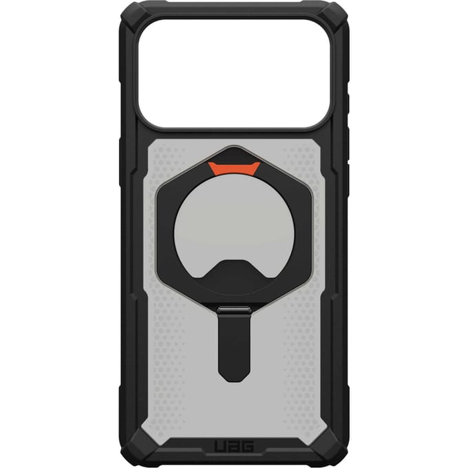 UAG Plasma XTE Backcover MagSafe voor de Apple iPhone 17 Pro - Black Pop Orange