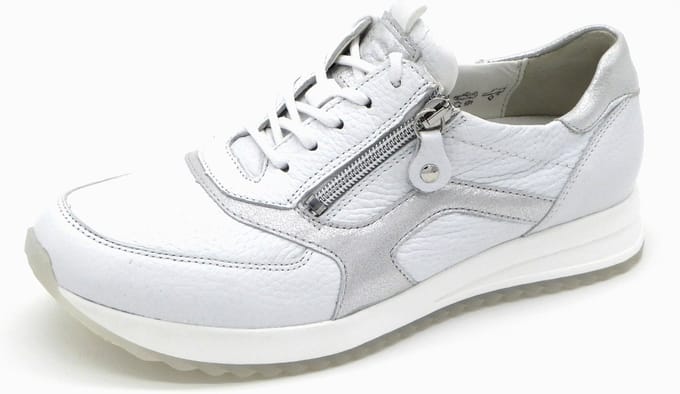 Dames Veterschoenen Waldlaufer 752002-201-663 H-vicky Wit - Maat 8