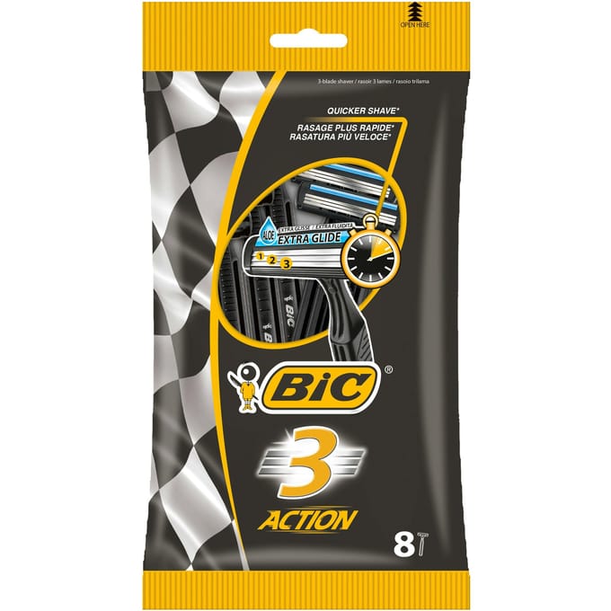 Bic 3 Actie Wegwerp Scheermesje 8 st