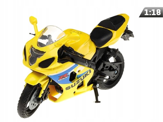 Dromader Suzuki GSX-R600 Modelauto 1:18 Geel