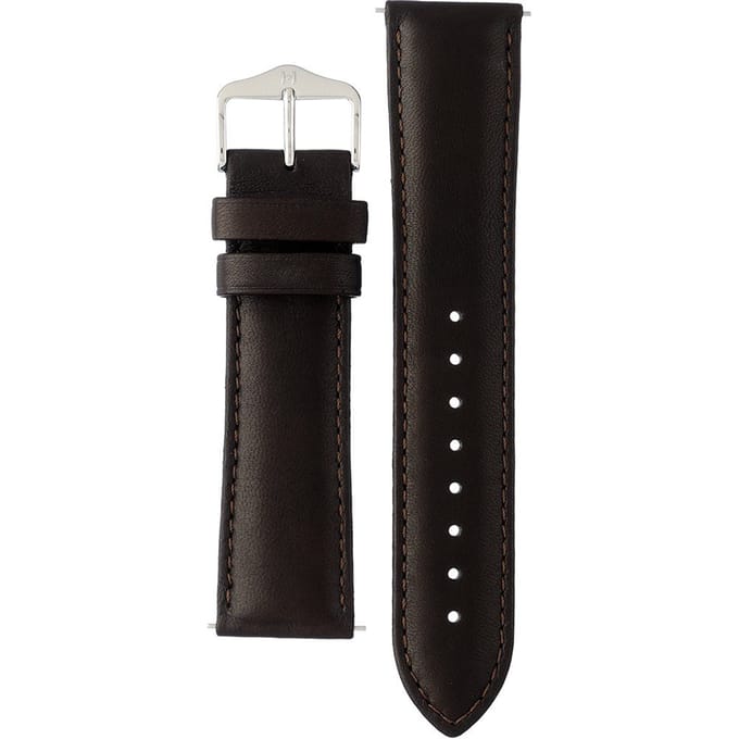Hirsh Horlogeband -  Merino Bruin - Leer - 22mm