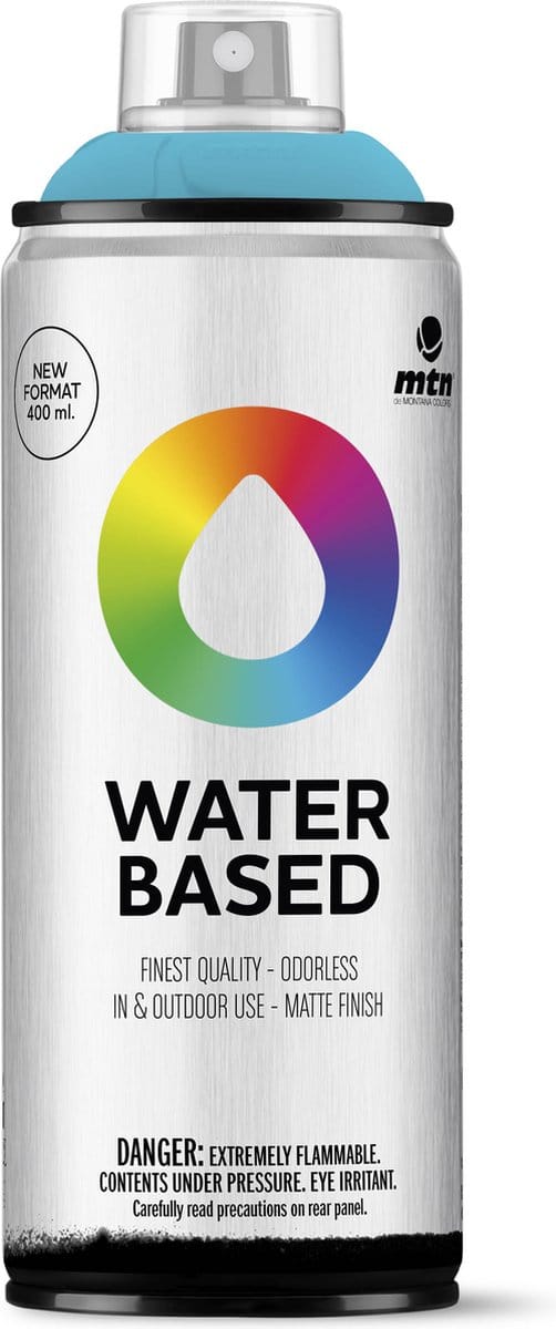 MTN Water Based Spuitbus - verf op waterbasis - RV-342 Fiji Blue - 400ml