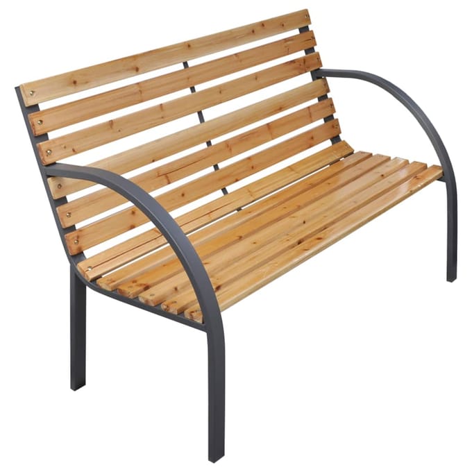 vidaXL - Tuinbank - 112 - cm - massief - vurenhout