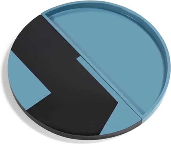 Serax Bob Verhelst Endo plateau / object D60cm H3cm zwart / blauw