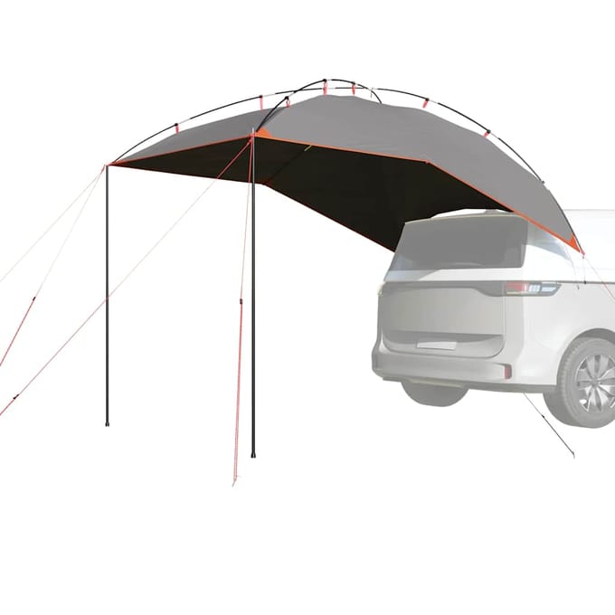 vidaXL - Autotent - waterdicht - grijs - en - oranje