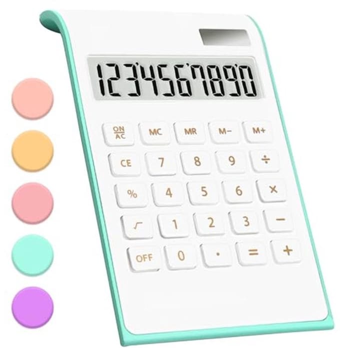 Zonne-energie Bureaucalculator met 10 Cijfers en Groot LCD Scherm