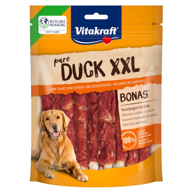 Pure duck bonas sticks 200g xxl Vitakraft - Hondensnack