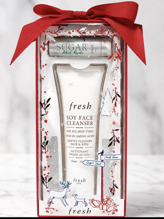 Fresh - Soy Face Cleanser and Sugar Lip Treatment mint rush - SET CADEAU